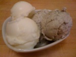 Lychee and Black Sesame Ice Cream